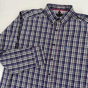 Ariat Pro Series XL Tall Mens Plaid Button Down Long Sleeve Shirt